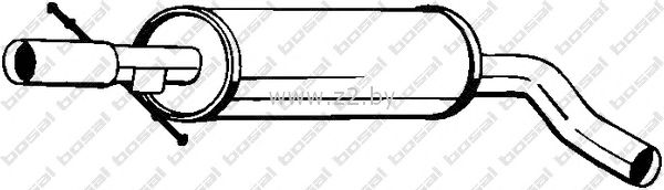 Средняя часть глушителя