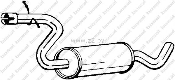 Средняя часть глушителя