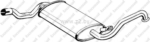 Средняя часть глушителя