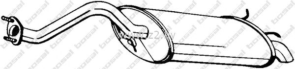 Задняя часть глушителя