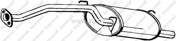 Задняя часть глушителя