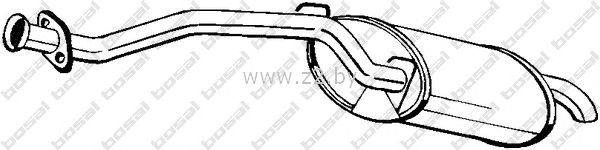 Задняя часть глушителя