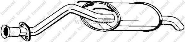 Задняя часть глушителя