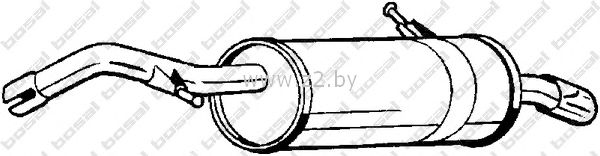 Задняя часть глушителя