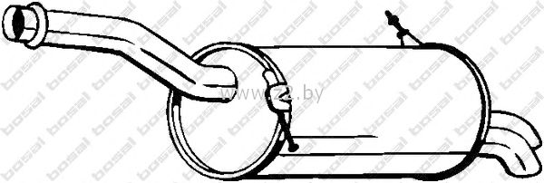 Задняя часть глушителя