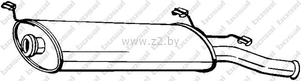 Задняя часть глушителя