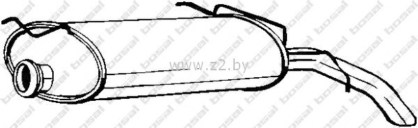 Задняя часть глушителя