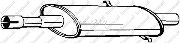 Средняя часть глушителя