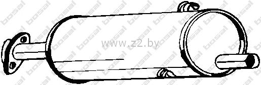 Средняя часть глушителя