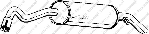 Задняя часть глушителя