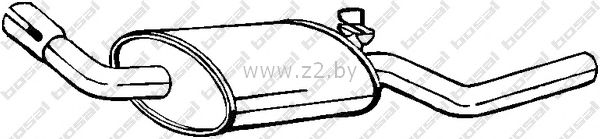 Задняя часть глушителя