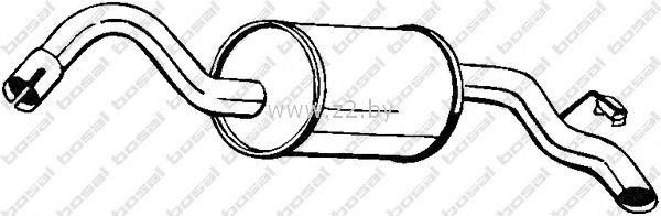 Задняя часть глушителя