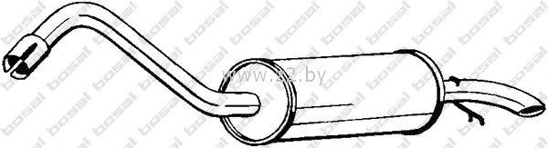 Задняя часть глушителя