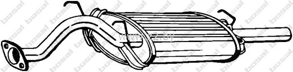 Задняя часть глушителя