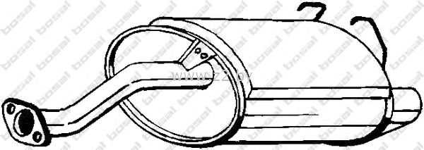 Задняя часть глушителя