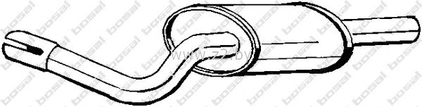 Задняя часть глушителя