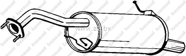 Задняя часть глушителя