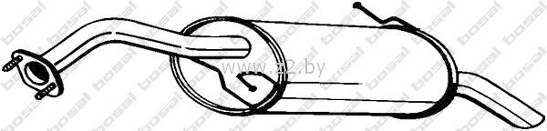 Задняя часть глушителя