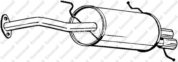 Задняя часть глушителя