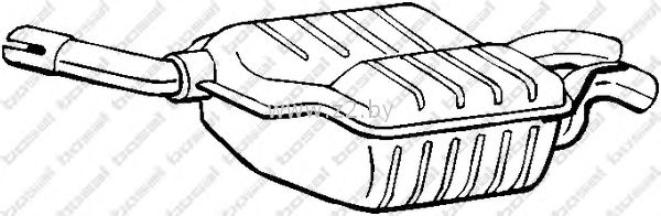 Средняя часть глушителя