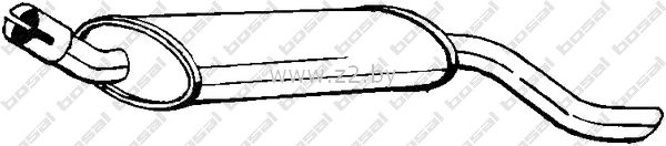 Задняя часть глушителя