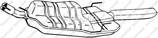 Задняя часть глушителя