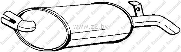 Задняя часть глушителя