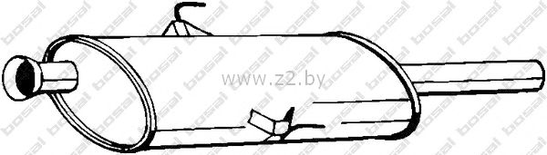 Средняя часть глушителя