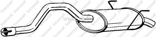 Задняя часть глушителя