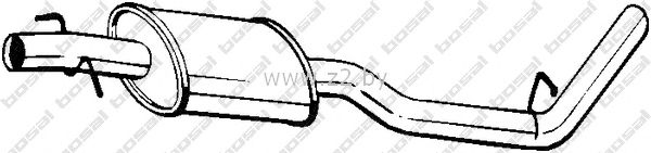 Средняя часть глушителя