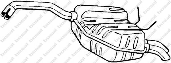 Задняя часть глушителя