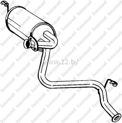 Задняя часть глушителя