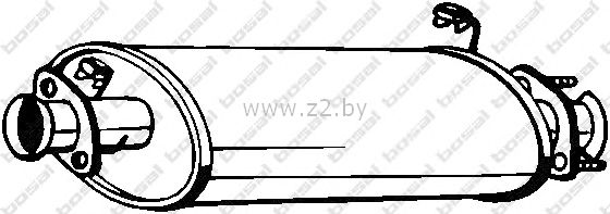 Средняя часть глушителя