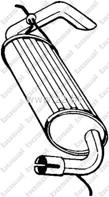 Задняя часть глушителя