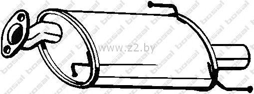 Задняя часть глушителя