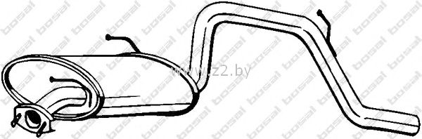 Задняя часть глушителя