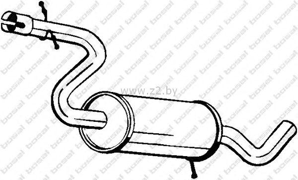 Средняя часть глушителя