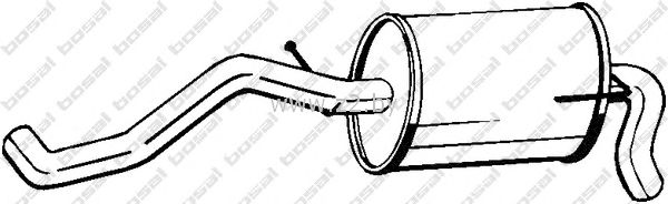 Задняя часть глушителя