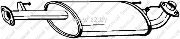 Средняя часть глушителя