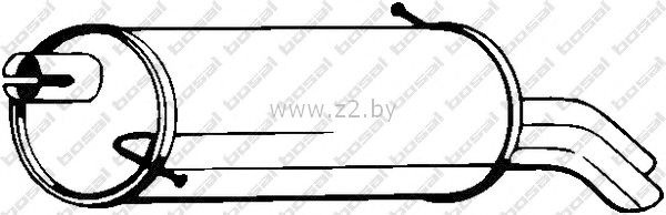 Задняя часть глушителя