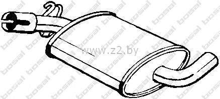 Средняя часть глушителя