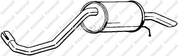 Задняя часть глушителя