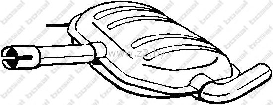 Средняя часть глушителя