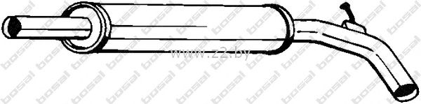 Средняя часть глушителя