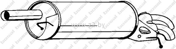 Задняя часть глушителя