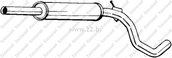 Средняя часть глушителя