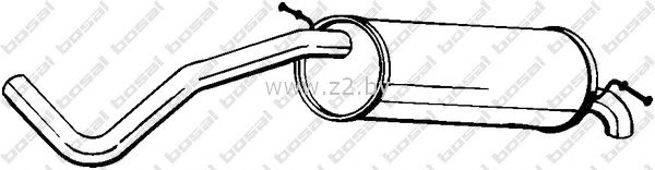 Задняя часть глушителя