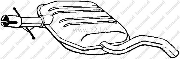 Средняя часть глушителя