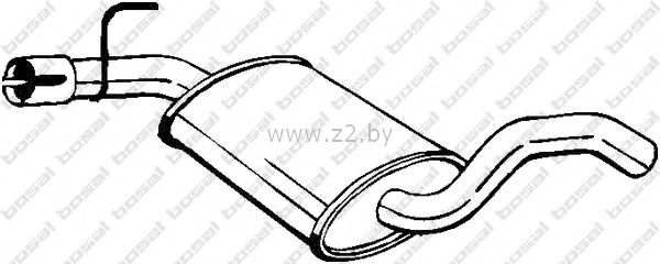 Средняя часть глушителя