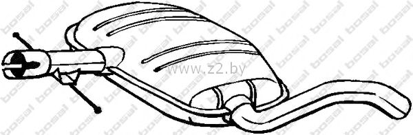 Средняя часть глушителя